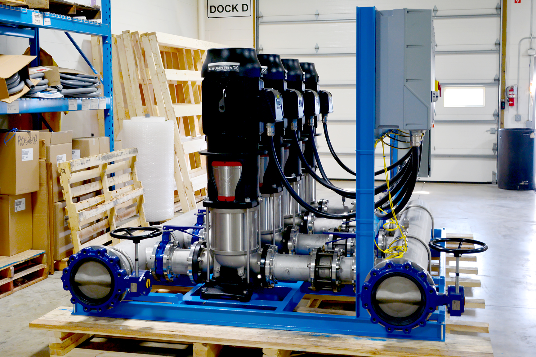 Quadraplex Water Transfer Pump Skid MARLO