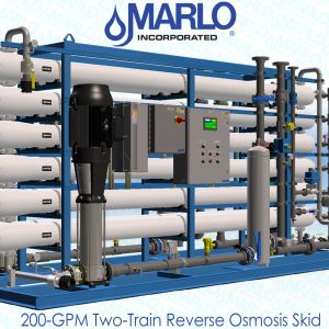 MARLO 200-GPM Two-Train Reverse Osmosis Skid  05