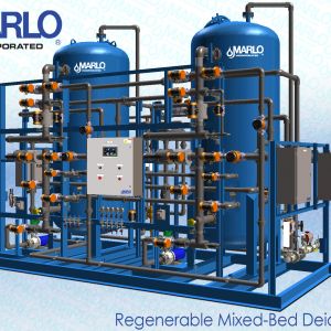 MARLO Industrial-Grade, Regenerable Mixed-Bed Deionizer Skid 04