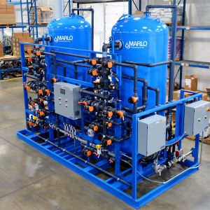 MARLO Industrial-Grade, Regenerable Mixed-Bed Deionizer Skid 09