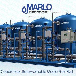 MARLO Quadraplex, Backwashable Media Filter Skid 04