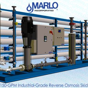 MARLO  150-GPM Industrial-Grade Reverse Osmosis (RO) Skid 04