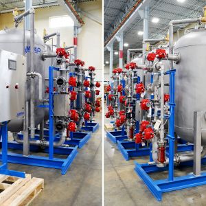 MARLO Industrial-Grade, Triplex, Sodium-Cycle Condensate Polisher System 07