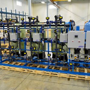 450-GPM Triplex Water Softener Skid with Salt Reclaim