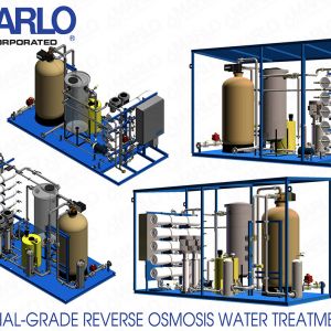 Outdoor Industrial-Grade Integrated Reverse Osmosis Water Treatment Skids