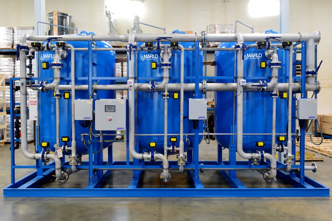 MARLO Triplex Water Softener Skid 