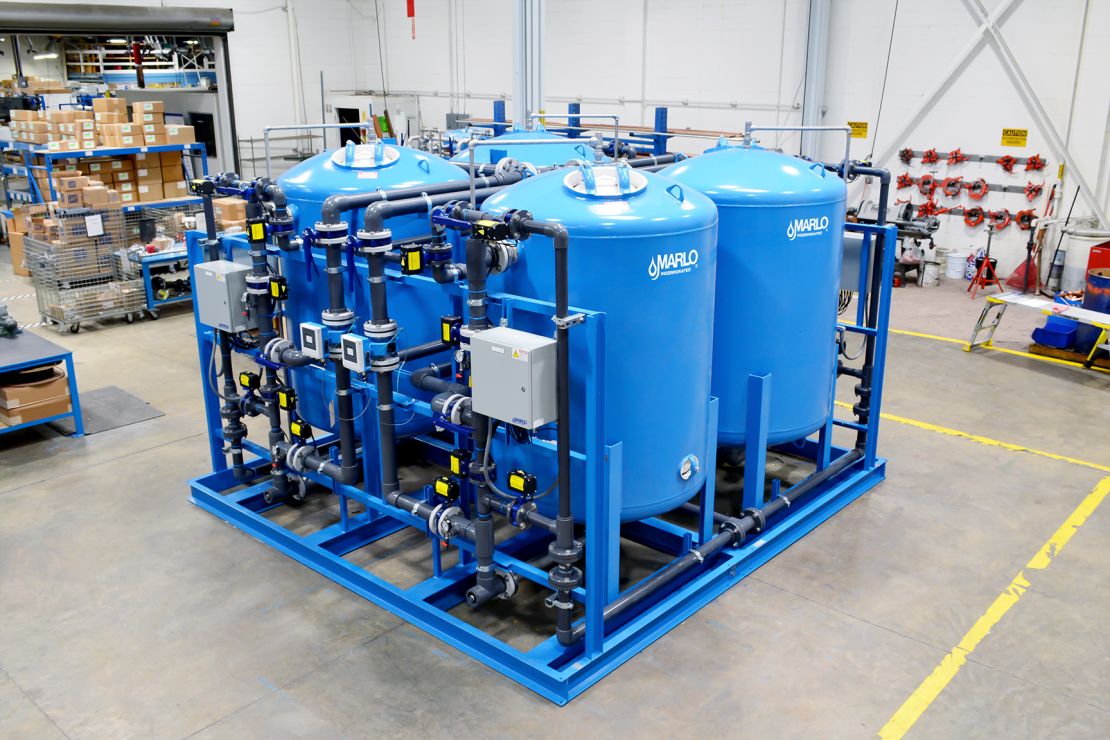 MARLO Quadraplex Water Softener Skid