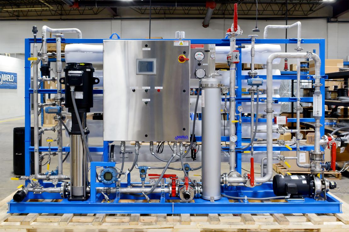 MARLO 50-GPM Industrial-Grade Reverse Osmosis Skid