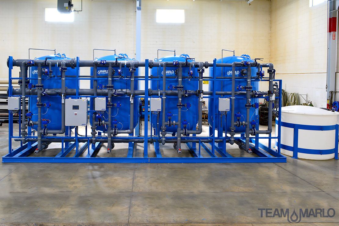 MARLO Quadra-Plex Parallel Progressive Water Softener Skid